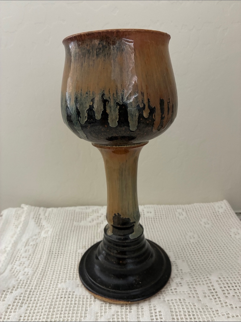 Studio Art Pottery Goblet